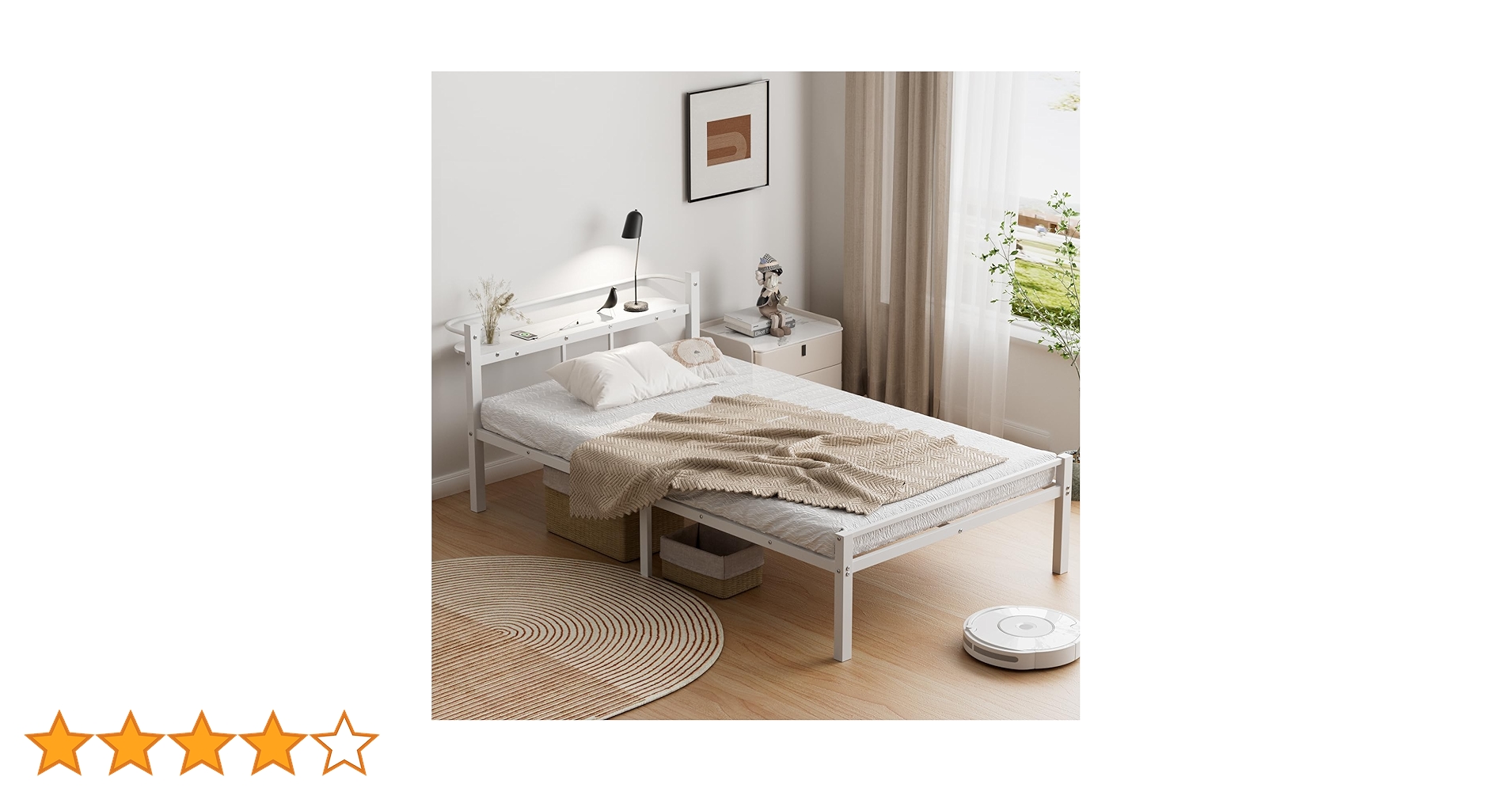 SuperKois ベッドフレーム シングル 宮棚2口コンセント すのこベッド Amazon｜[SuperKois] ベッド ベッドフレーム シングル 宮棚 2口